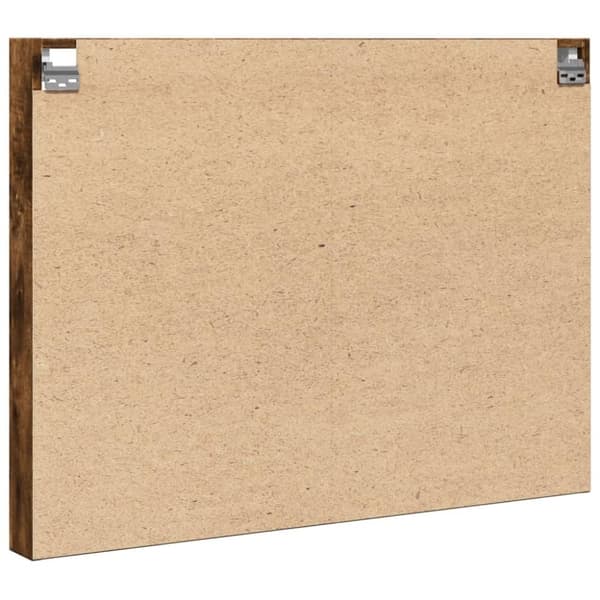 vidaXL Vitrineskap røkt eik 100x8,5x75 cm konstruert tre