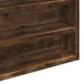 Miniatyrbilde 8 av 11: vidaXL Vitrineskap røkt eik 100x8,5x75 cm konstruert tre