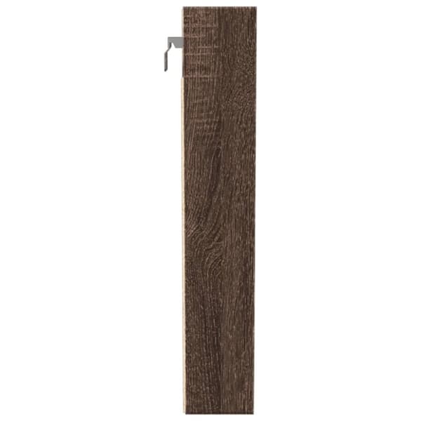 vidaXL Hyller brun eik 100x8,5x50 cm konstruert tre