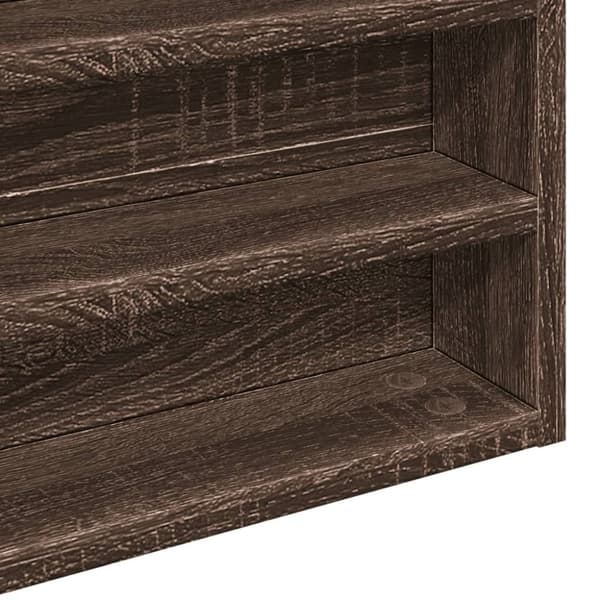 vidaXL Hyller brun eik 100x8,5x50 cm konstruert tre