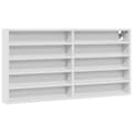 Miniatyrbilde 3 av 11: vidaXL Hyller hvit 100x8,5x50 cm konstruert tre