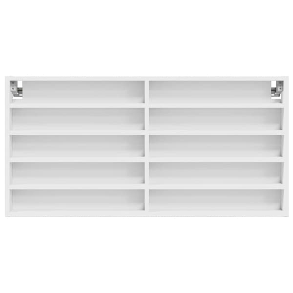 vidaXL Hyller hvit 100x8,5x50 cm konstruert tre