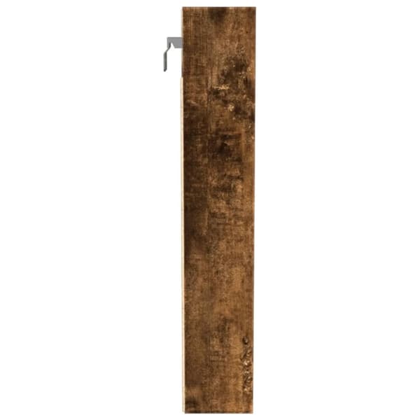 vidaXL Hyller røkt eik 100x8,5x50 cm konstruert tre