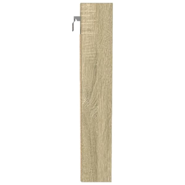 vidaXL vitrineskab 100x8,5x50 cm konstrueret træ sonoma-eg