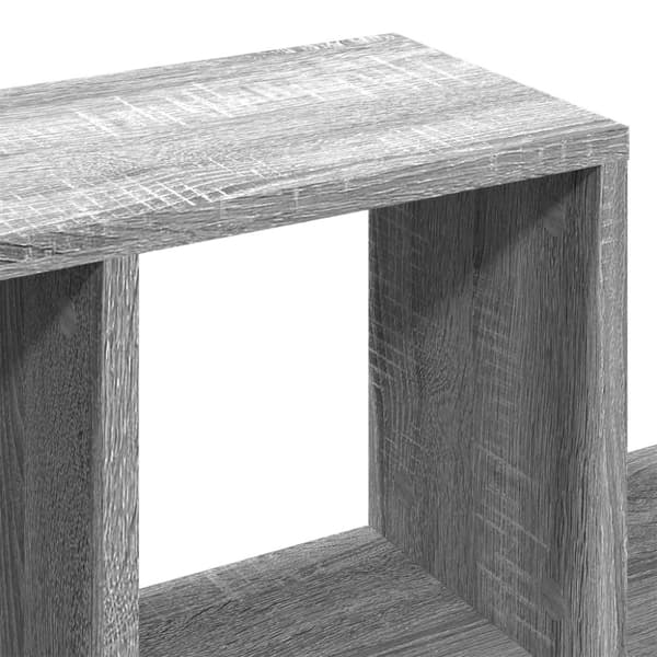 vidaXL væghylde 100x20x53 cm konstrueret træ grå sonoma-eg