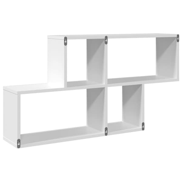 vidaXL væghylde 100x20x53 cm konstrueret træ hvid