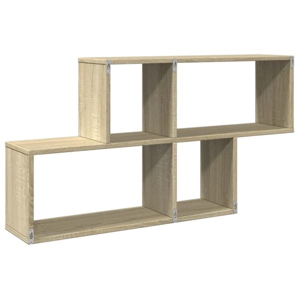 vidaXL Seinähylly Sonoma-tammi 100x20x53 cm lastulevy
