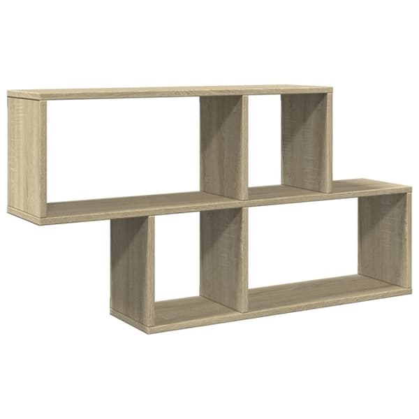 vidaXL Seinähylly Sonoma-tammi 100x20x53 cm lastulevy