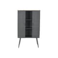 Miniatyrbillede 5 af 9: Hylder DKD Home Decor Natur Grå Metal Træ 2 Hylder (79 x 39 x 133 cm)