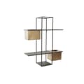 Miniatyrbild 1 av 3: Bokhylla DKD Home Decor Svart Metall Koppar 2 Hyllor (50 x 16 x 60 cm)