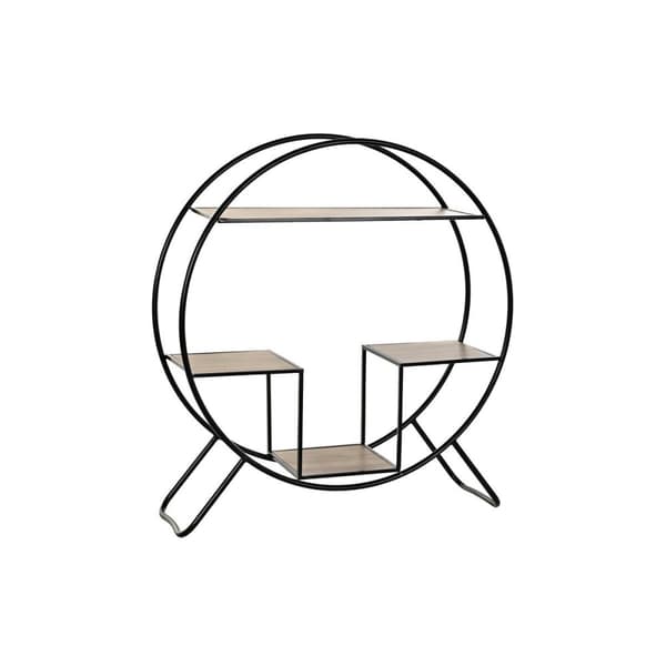 Hylder DKD Home Decor Sort Lysegrå Metal Gran 90 x 30 x 100 cm (1)