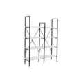 Miniatyrbillede 1 af 4: Hylder DKD Home Decor Sort Metal Hvid 4 Hylder Træ MDF (110 x 30 x 150 cm)