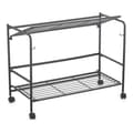 Miniatyrbillede 2 af 3: Hylder Confortime Sort Jern Foldbar Med hjul (67 x 30 x 44,8 cm)