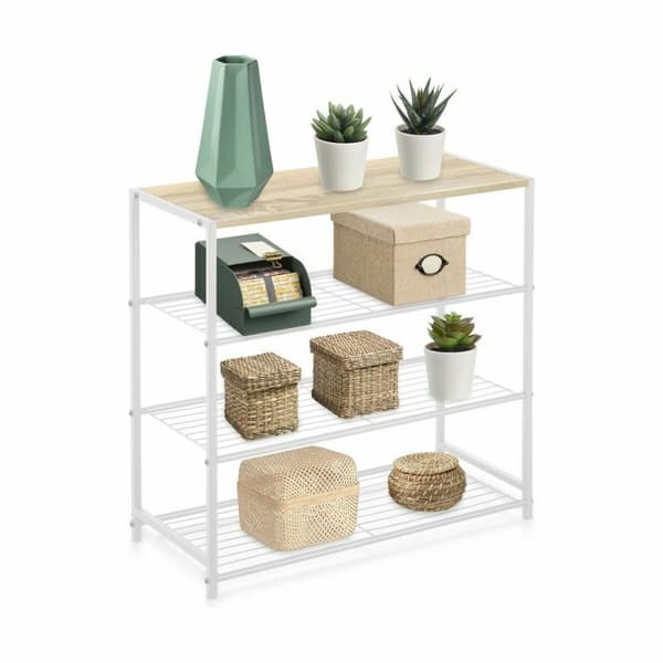 Hylder Confortime Hvid Træ Metal 60 x 30 x 63,5 cm (3 enheder)