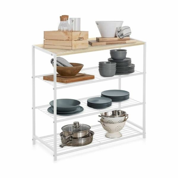 Hylder Confortime Hvid Træ Metal 60 x 30 x 63,5 cm (3 enheder)