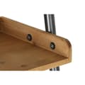 Miniatyrbild 2 av 5: Bokhylla DKD Home Decor Gran Naturell Svart Metall 5 Hyllor (86 x 45 x 200 cm)
