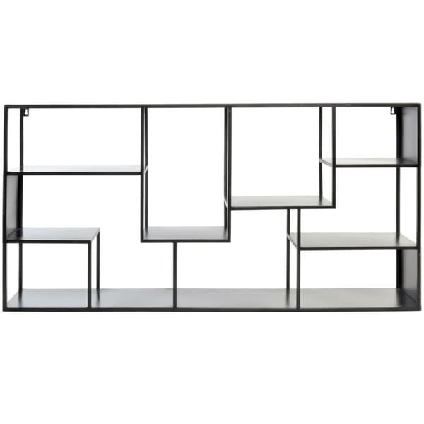 Bokhylla DKD Home Decor Svart Metall 120 x 20 x 60 cm