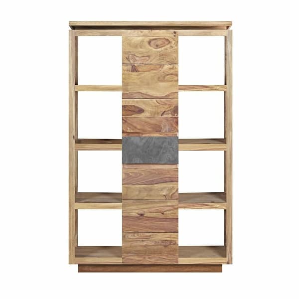Hylder DKD Home Decor Sheesham Brun Grå Natur Træ 120 x 40 x 185 cm