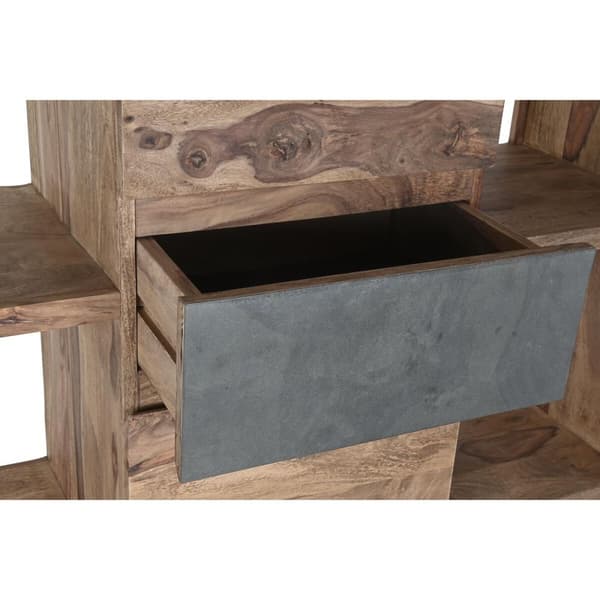 Hylder DKD Home Decor Sheesham Brun Grå Natur Træ 120 x 40 x 185 cm