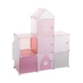 Miniatyrbillede 1 af 2: Hylder Atmosphera Pink Castle Børns modulær polypropylen (95,5 x 32 x 109 cm)
