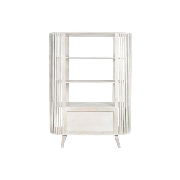 Hylder DKD Home Decor Hvid Mangotræ 116 x 40 x 160 cm (1)