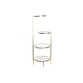 Miniatyrbillede 1 af 3: Hylder DKD Home Decor 32,5 x 30 x 86 cm Krystal Gylden Metal