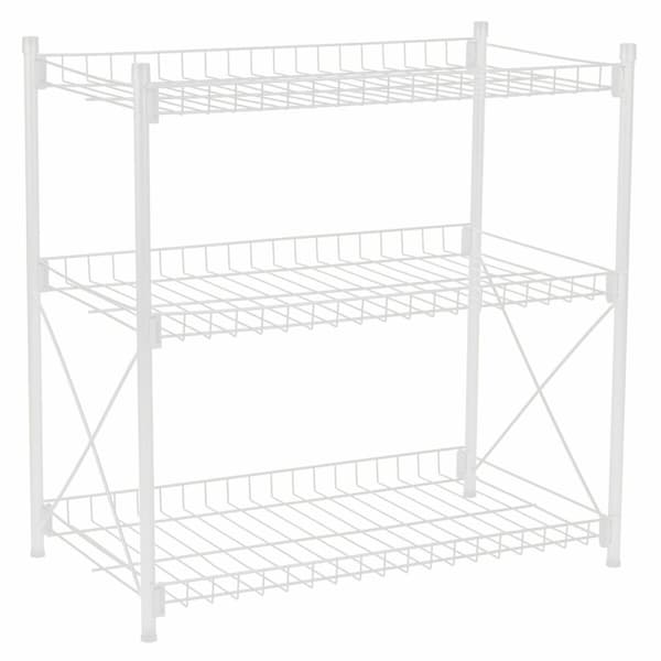 Hylder Confortime Metal Hvid 52 x 34 x 55 cm (2 enheder)