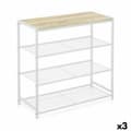 Miniatyrbillede 1 af 4: Hylder Confortime Hvid Træ Metal 60 x 30 x 63,5 cm (3 enheder)