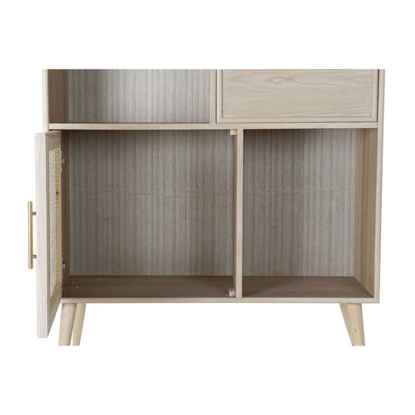 Hylder Home ESPRIT Natur Paulonia træ Træ MDF 90 x 37 x 189 cm