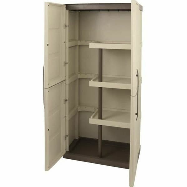 Skab TOOD Beige Grå Harpiks 60 Kg 20 kg 70 x 39 x 165 cm