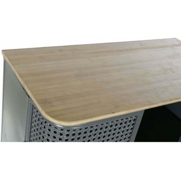 Hyller DKD Home Decor Naturell Grå Metall Tre 2 Hyller (79 x 39 x 133 cm)