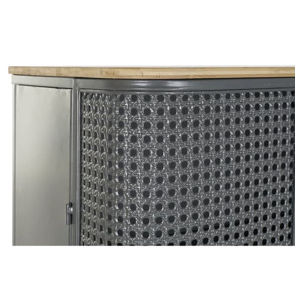 Hyller DKD Home Decor Naturell Grå Metall Tre 2 Hyller (79 x 39 x 133 cm)