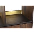 Miniatyrbilde 2 av 5: Hyller DKD Home Decor Svart Gyllen Metall Mørkebrunt Treverk av mangotre 4 Hyller (90 x 35 x 200 cm)