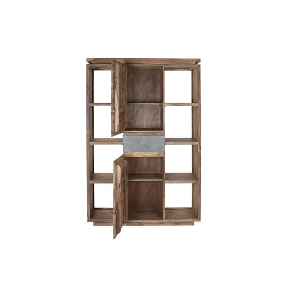 Hyller DKD Home Decor Sheesham Brun Grå Naturell Tre 120 x 40 x 185 cm