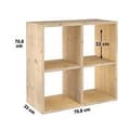 Miniatyrbilde 2 av 3: Hyller Astigarraga 2x2 Dinamic Furutre (70,8 x 70,8 x 33 cm)
