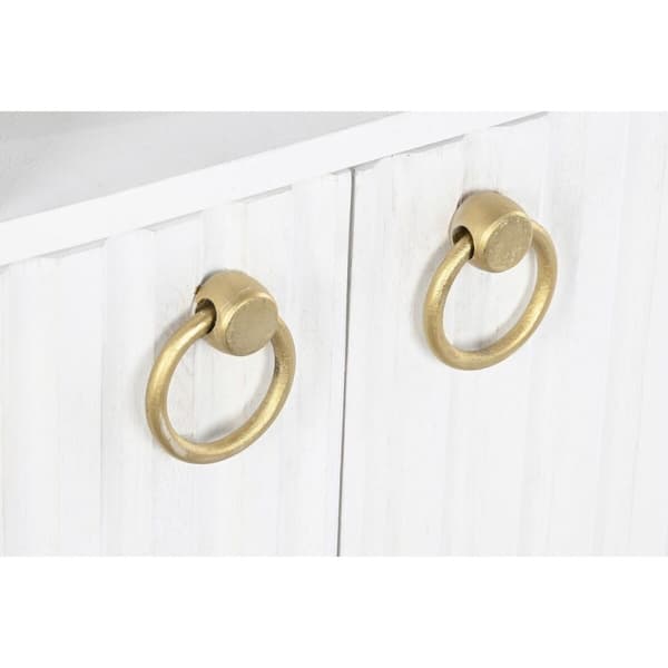 Hyller DKD Home Decor Hvit Metall Treverk av mangotre 90 x 40 x 180 cm
