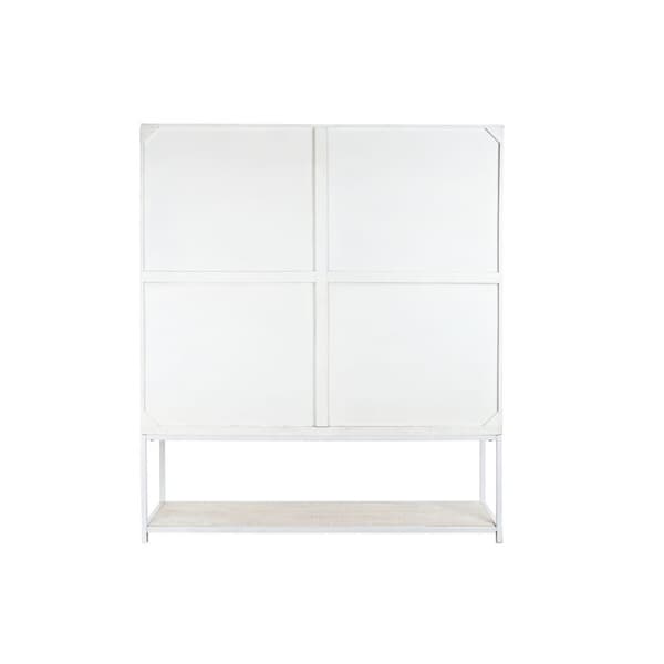 Hyller DKD Home Decor Hvit Svart Metall Treverk av mangotre 170 x 45 x 200 cm