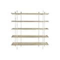 Miniatyrbilde 1 av 5: Hyller DKD Home Decor Hvit Naturell Metall Gran Grantre 40 % Metall 190 x 40 x 200 cm