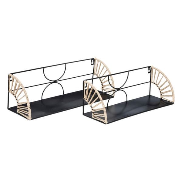 Set med 2 "Miléva" metallvägghyllor Atmosphera