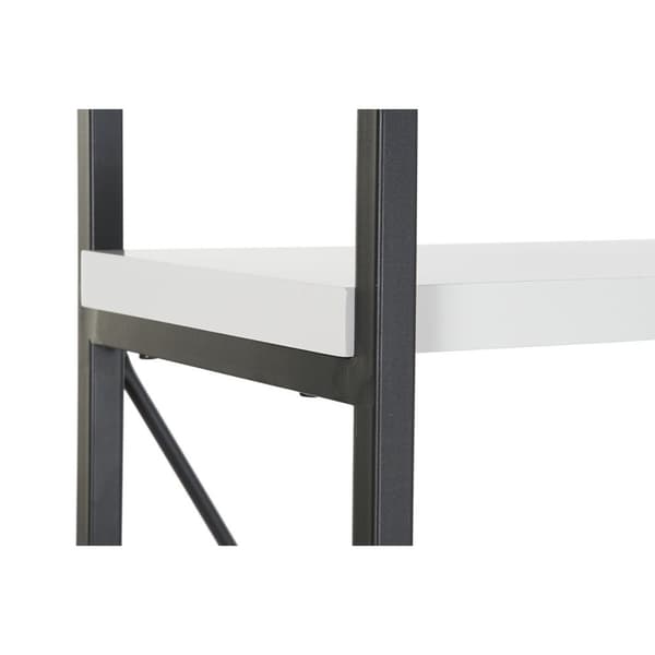 Hyllyt DKD Home Decor Musta Metalli Valkoinen 4 Hyllyt Puu MDF (110 x 30 x 150 cm)