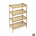 Pikkukuva 1 / 2: Hyllyt Confortime Ruskea 4 Hyllyt Bambu 70 x 35 x 100 cm (2 osaa)