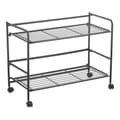 Miniatyrbilde 3 av 3: Hyller Confortime Svart Jern Sammenleggbar Med hjul (67 x 30 x 44,8 cm)
