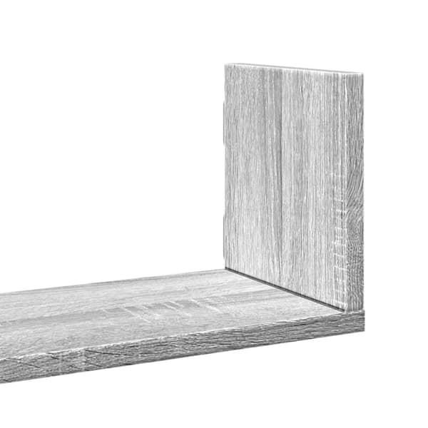 vidaXL væghylder 3 stk. 58x18x18 cm konstrueret træ grå sonoma-eg