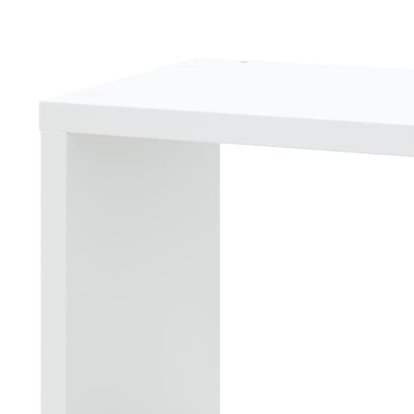 vidaXL væghængt hjørnehylde 45x45x147 cm konstrueret træ hvid