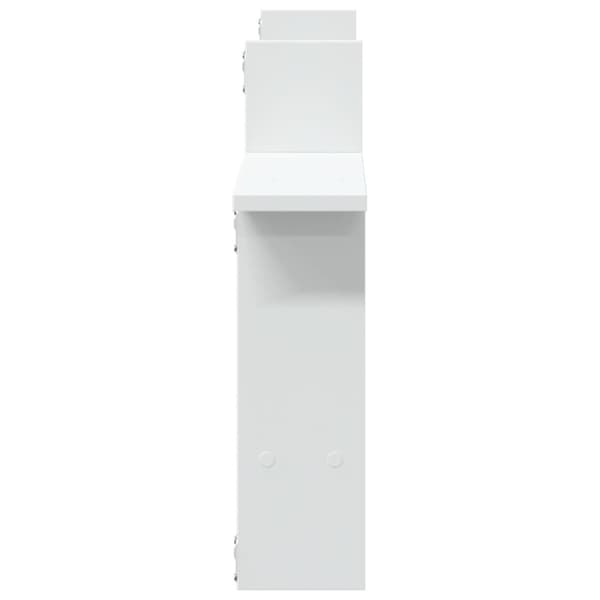 vidaXL Seinähyllyt 2 kpl valkoinen 50x12x50 cm tekninen puu