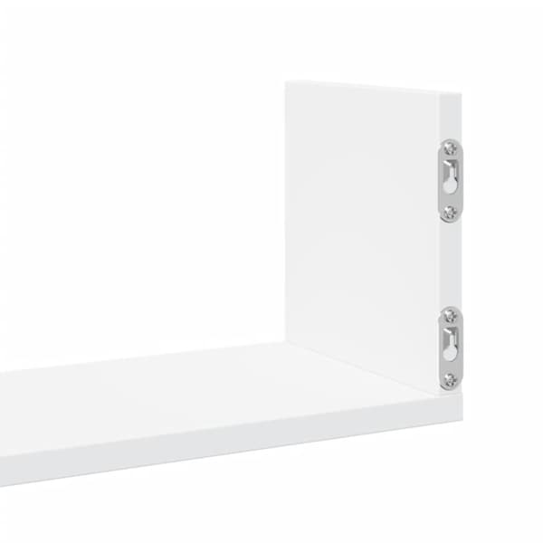 vidaXL væghylder 3 stk. 58x18x18 cm konstrueret træ hvid