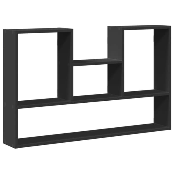 vidaXL Vegghylle svart 99x15x60 cm konstruert tre