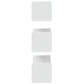 Miniatyrbilde 6 av 11: vidaXL Vegghyller 3 stk hvit 58x18x18 cm konstruert tre