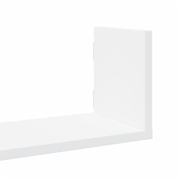 vidaXL Vegghyller 3 stk hvit 58x18x18 cm konstruert tre