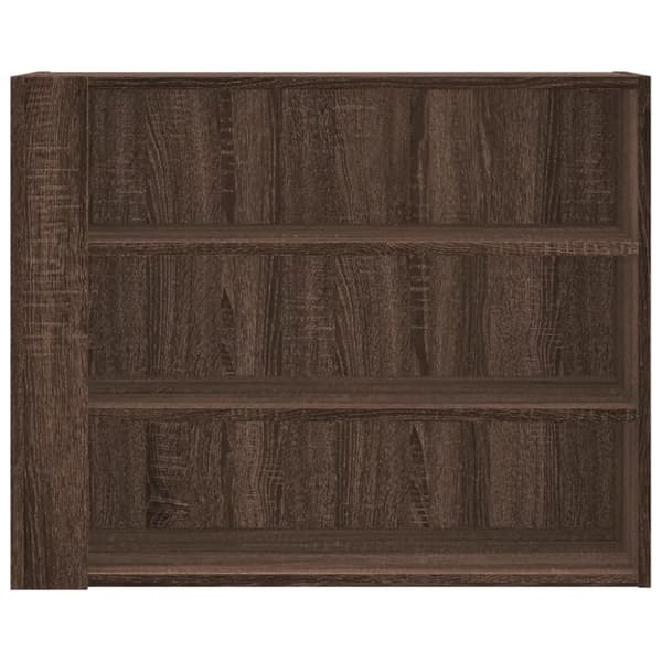 vidaXL Veggskap brun eik 75x35x60 cm konstruert tre